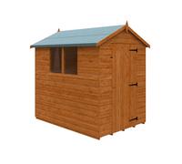 Buttercup Farm 7 X 5 Feet Super Apex 12mm Shed - Solid Wood/softwood/pine - L205 X W145 X H210.9 Cm - Burnt Orange