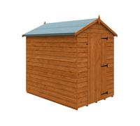 Buttercup Farm 7 X 5 Feet Value Apex 9mm Shed - Solid Wood/softwood/pine - L205 X W145 X H210.9 Cm - Burnt Orange