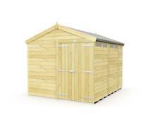 Buttercup Farm 8 X 11 Feet Apex Security Shed - Double Door - Wood - L329 X W231 X H217 Cm
