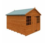 Buttercup Farm 8 X 6 Feet Wendyhouse 12mm Shed - Solid Wood/softwood/pine - L235 X W175 X H172.4 Cm - Burnt Orange