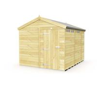 Buttercup Farm 8 X 9 Feet Apex Security Shed - Single Door - Wood - L272 X W231 X H217 Cm