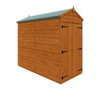 Buttercup Farm 8X4 Flex Apex Double Door Windowless 12mm Flex - L238.8 X W115 X H209 Cm - Solid Wood/softwood/pine - Burnt Orange