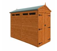 Buttercup Farm 8x4 Flex Apex Security Double Door 12mm Flex - L238.8xW115xH219.2 cm in Burnt Orange Buttercup Farm Burnt Orange