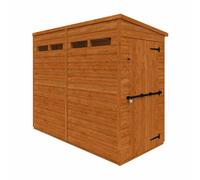 Buttercup Farm 8x4 Flex Pent Security 12mm Flex - L238.8 x W115 x H203 cm in Burnt Orange Buttercup Farm Burnt Orange