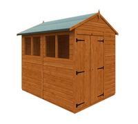 Buttercup Farm 8X6 Flex Apex Double Door 12mm Flex - L238.8 X W175 X H213.5 Cm - Solid Wood/softwood/pine - Burnt Orange