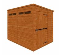 Buttercup Farm 8x6 Flex Pent Security 12mm Flex - L238.8 x W175 x H203 cm in Burnt Orange Buttercup Farm Burnt Orange