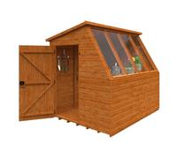 Buttercup Farm 8X6 Jewel Potting Shed 12mm Shed - L235 X W175 X H217 Cm - Solid Wood/softwood/pine - Burnt Orange
