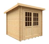 Buttercup Farm 8X8 The Kingsley 28mm Cabin - L235 X W235 X H232.8 Cm - Solid Wood/softwood/pine - Natural