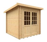 Buttercup Farm 8X8 The Kingsley 28mm Cabin - L235 X W235 X H232.8 Cm - Solid Wood/softwood/pine - Natural