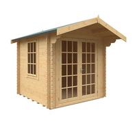 Buttercup Farm 8X8 The Lotherton 28mm Cabin - L235 X W235 X H251.3 Cm - Solid Wood/softwood/pine - Natural