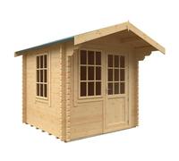 Buttercup Farm 8X8W The Carrington Plus 44mm Cabin - L235 X W235 X H251.3 Cm - Solid Wood/softwood/pine - Natural