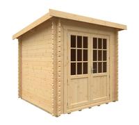 Buttercup Farm 8X8W The Kingsley Plus 44mm Cabin - L235 X W235 X H232.8 Cm - Solid Wood/softwood/pine - Natural