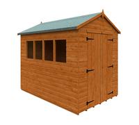 Buttercup Farm 9 x 6 Feet Workshop 12mm Shed - L265 x W175 x H240.5 cm in Burnt Orange Buttercup Farm Burnt Orange