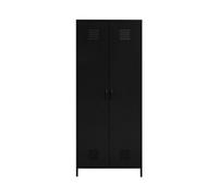 Buttercup Farm Academy Two Door Wardrobe - Metal - L50 X W76 X H180 Cm - Black