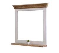 Buttercup Farm Alfie Framed Mirror With Shelf - Mango Wood - L80 X W73 X H16 Cm