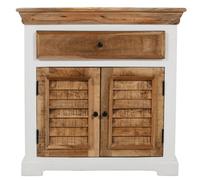 Buttercup Farm Alfie Sideboard - 1 Drawer & 2 Doors - Mango Wood - L40 X W80 X H80 Cm