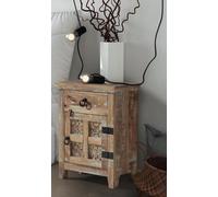 Buttercup Farm Arrival Bedside Table Right (Ara-208-R) - Mango Wood - L33 X W51 X H71 Cm - Distress Finish