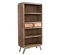 Buttercup Farm Aspen Large Bookcase - Metal/wood - L40 X W85 X H180 Cm