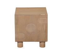 Buttercup Farm Austin Bedside Table - Solid Wood - L40 X W45 X H50 Cm - Brown