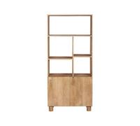 Buttercup Farm Austin Bookcase - Solid Wood - L35 X W80 X H175 Cm - Brown