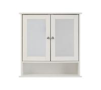 Buttercup Farm Bathroom Cabinet With Mirrored Doors - Wood/glass - L13 X W56 X H58 Cm - White