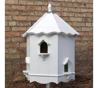 Buttercup Farm Bergholt Dovecote, Two Tiered Hexagonal Birdhouse - Traditional English Pole Mounted Birdhouse For Doves Or Pigeons