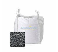 Buttercup Farm Black Round And Oval Pebbles - 60-100mm - Premium Aggregate Bulk Bag - 850 Kilos
