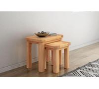 Buttercup Farm Bologna Nest Of Tables - L38 X W58 X H50 Cm - Oak