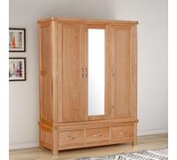 Buttercup Farm Bologna Triple Wardrobe - L57 X W146 X H191 Cm - Oak