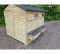 Buttercup Farm Buttercup Large Poultry Shed With Nest Boxes For Chickens, Ducks. Coop For Up To 50 Chickens. Pressure Treated Timber