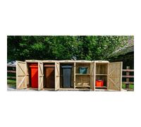 Buttercup Farm Chatburn Bin Store, Fits 3x 180L/240L Wheelie Bins & 4x Boxes in Brown Buttercup Farm Brown