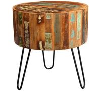 Buttercup Farm Coastal Drum Side Table - Wood - L45 X W45 X H60 Cm