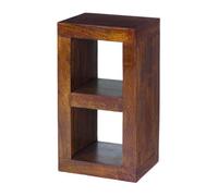 Buttercup Farm Dakota 2 Hole Display Unit - Mango Wood - L35 X W44 X H81 Cm - Dark Finish