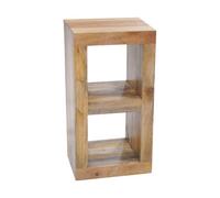 Buttercup Farm Dakota 2 Hole Display Unit - Mango Wood - L35 X W44 X H81 Cm - Light Finish