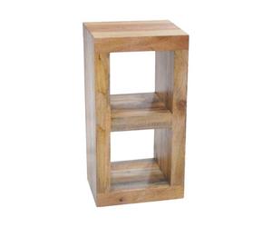 Buttercup Farm Dakota 2 Hole Display Unit - Mango Wood - L35 X W44 X H81 Cm - Light Finish