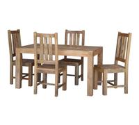 Buttercup Farm Dakota Dining Table Without Chairs - Mango Wood - L90 X W145 X H76 Cm - Light Finish