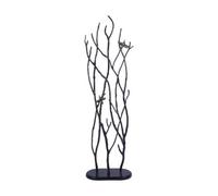 Buttercup Farm Decorative Screen Sculpture With Branches And Birds - Aluminium - L21 X W40 X H135 Cm - Black