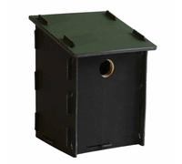 Buttercup Farm Eco Small Bird Box With 28mm Hole - Recycled Ldpe Plastic/wood - L17 X W17 X H26 Cm
