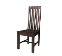 Buttercup Farm Geneva Long Back Solid Seat Chair (Set Of 2) - Mango Wood - Dark Finish