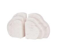 Buttercup Farm Genoa Cloud Bookends - Marble - L6 X W21 X H11.5 Cm - White