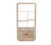 Buttercup Farm Hudson Carved Bookcase - Mango Wood - L35 X W80 X H165 Cm