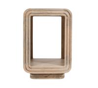 Indian Hub Hudson Carved Side Table - Mango Wood - L40 x W40 x H60 cm in Brown Indian Hub Brown