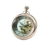 Buttercup Farm Large Paperweight Clock - Aluminum/glass - L13 X W15 X H15 Cm - Silver/brass