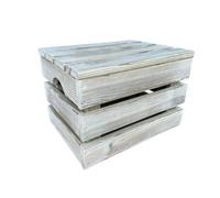 Buttercup Farm Large Slatted Wooden Storage Crate For Indoor Or Outdoor Use - L60 X W37 X H31 Cm