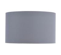 Buttercup Farm Lined Drum Lampshade - Fabric/polyester/cotton Frame - L50 X W50 X H30 Cm - Grey/silver