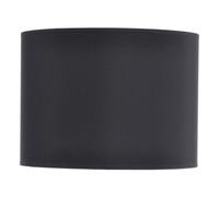 Buttercup Farm Lined Drum Lampshade - Fabric/viscose/polyamide Fram - L41 X W41 X H30 Cm - Black/silver