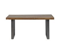 Buttercup Farm Metropolis Industrial Dining Table - Metal/acacia Solid Wood - L85 X W160 X H76 Cm