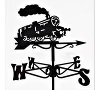 Buttercup Farm Mini Steam Train Weathervane - Blackwind vane - Steel in Black Buttercup Farm Black