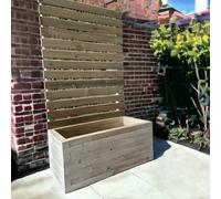 Buttercup Farm Norfolk Planter And Trellis - Wood - L150 X W40 X H120 Cm