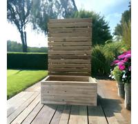 Buttercup Farm Norfolk Planter And Trellis - Wood - L90 X W40 X H120 Cm